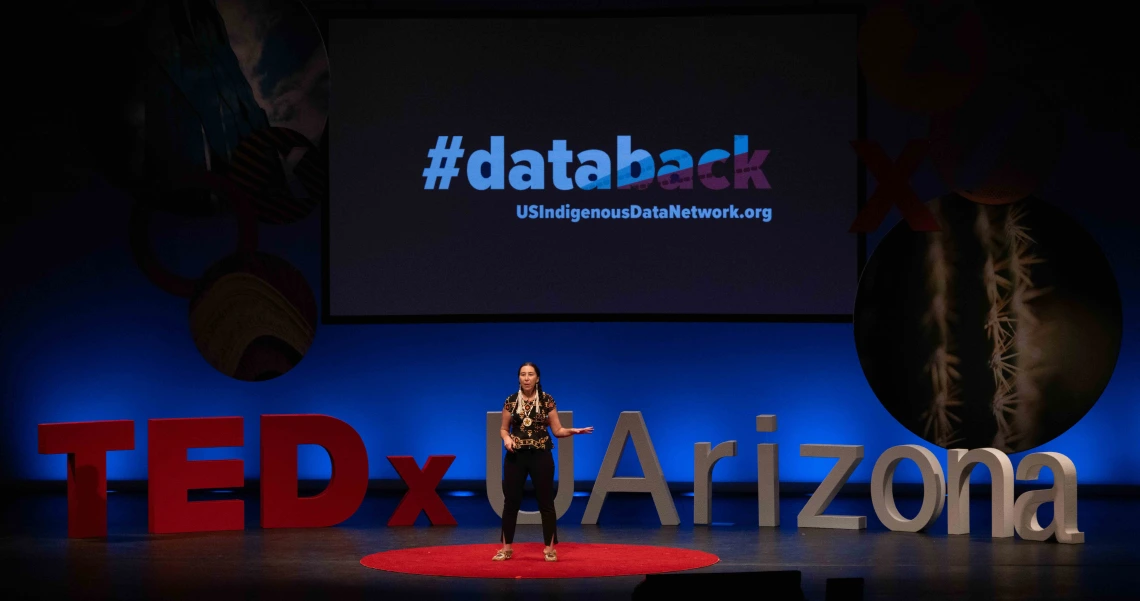 Stephanie Russo Carroll speaking at TEDx Arizona talk