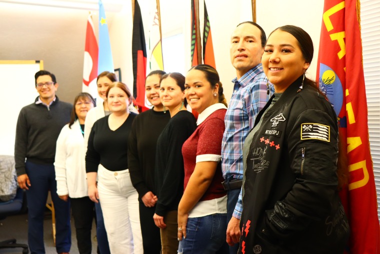 The 2023 Tribal Professionals Cohort poses with NNI's Tribal and Direct Services team during JIT 2023.